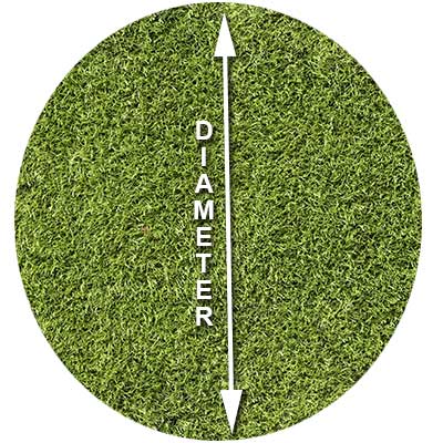 How to measure circle grass