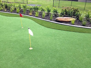 Putt Putt Hole with Flag